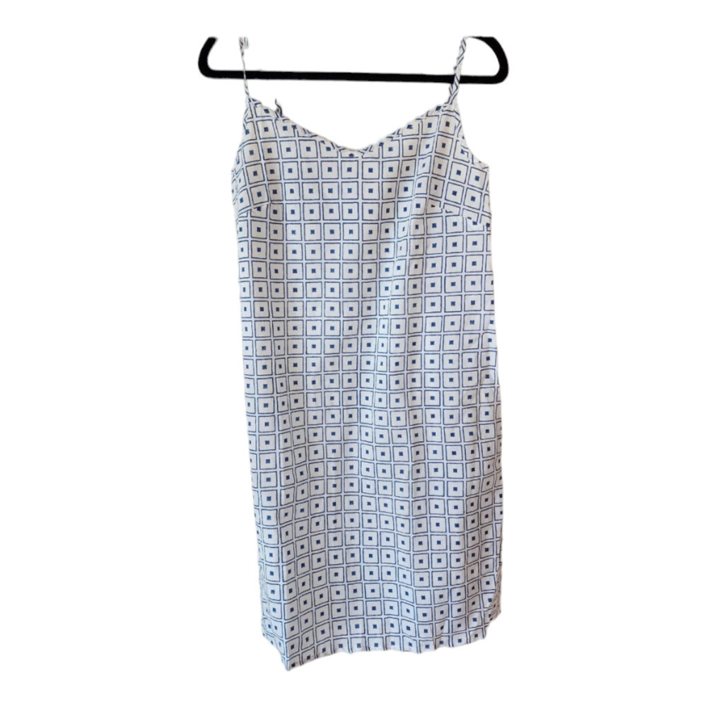 Rekh&Datta Hand Block Printed Lightweight Cotton Dress Abstract Unique Size S